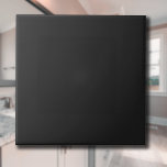Azulejo De Cerâmica Cor Sólida Preta Obsidiana | Elegante Clássico<br><div class="desc">Cor Sólida Preta Obsidiana | Clássico | Elegante | Evolução | NA MODA | Presente</div>