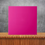 Azulejo De Cerâmica Cor Sólida Rosa Brilhante<br><div class="desc">Apresentando nosso Azulejo cerâmico cor-de-rosa-claro e simples, uma adição vibrante e viva a qualquer espaço. Com sua matiz cor-de-rosa, este azulejo adiciona um pop de cor e personalidade à sua cozinha, banheiro ou qualquer outra área. Feito de cerâmica de alta qualidade, oferece durabilidade e fácil manutenção, fazer adequado para uso...</div>