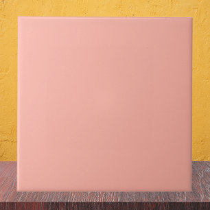 Azulejo De Cerâmica Cor Sólida Rosa Pêssego