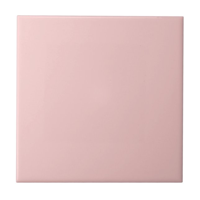 Azulejo De Cerâmica Cor Sólida Rosa Quartz Rosa moderna (Frente)