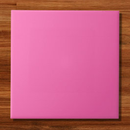 Azulejo De Cerâmica Cor Sólida Rosa Quente