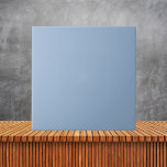 Azulejo De Cerâmica Cor Sólida Simples Azul Pó Minimalista<br><div class="desc">Apresentando nosso Azulejo de cerâmica de cor sólida simples, simples, azul em pó minimalista, uma adição chic e versátil ao seu espaço. Com linhas limpas e matiz azul-cerulana serena, esse azulejo oferece uma estética eterno e minimalista. Perfeito por adicionar um toque de calma e sofisticação a qualquer quarto, seja o...</div>