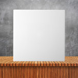 Azulejo De Cerâmica Cor Sólida Simples Branco Minimalista<br><div class="desc">Cor Sólida Simples Branco Minimalista</div>
