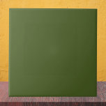 Azulejo De Cerâmica Cor Sólida Verde do Moss Negro<br><div class="desc">Cor Sólida Verde do Moss Negro</div>
