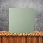 Azulejo De Cerâmica Cor Sólida Verde Plana Minimalista<br><div class="desc">Cor Sólida Verde Plana Minimalista</div>