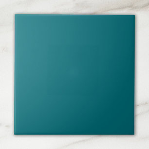 Azulejo De Cerâmica Cor Sólida Verde-Turquesa Escuro