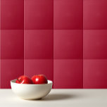 Azulejo De Cerâmica Cor sólida - vermelho plano Barbados Cherry<br><div class="desc">Design de cereja de Barbados,  de cor sólida e vermelha, </div>