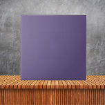 Azulejo De Cerâmica Cor sólida violeta púrpura mínima<br><div class="desc">Cor sólida violeta violeta minimalista</div>