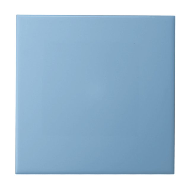 Azulejo De Cerâmica Cor Sólido Azul Céu | 85b5da (Frente)