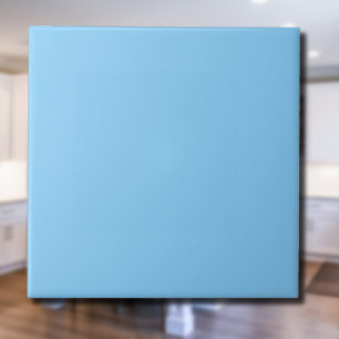 Azulejo De Cerâmica Cor Sólido Azul-Céu Claro Clássico Elegante
