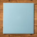 Azulejo De Cerâmica Cor Sólido Azul Claro<br><div class="desc">Azul claro é uma sombra macia e arejada que traz um senso de calma e frescura. Essa cor tem tons legal,  dando a ela uma sensação clara e nítida que é perfeita para criar uma atmosfera pacífica e convidativa.</div>