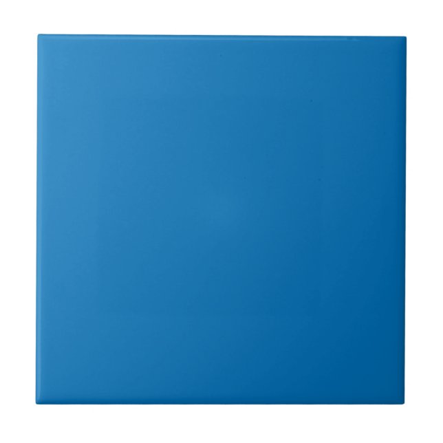 Azulejo De Cerâmica Cor Sólido Azul Francês (Frente)