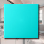 Azulejo De Cerâmica Cor Sólido Azul Neon | Clássico | Elegante<br><div class="desc">Cor Sólido Azul Neon | Clássico | Elegante | Evolução | NA MODA | Presente</div>