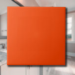 Azulejo De Cerâmica Cor Sólido Laranja Flame | Clássico | Elegante<br><div class="desc">Cor Sólido Laranja Flame | Clássico | Elegante | Evolução | NA MODA | Presente</div>