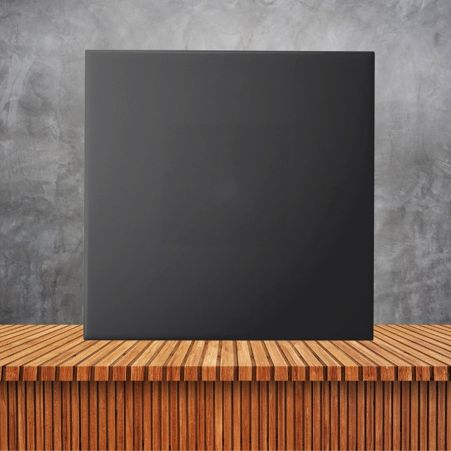 Azulejo De Cerâmica Cor Sólido Preta (Criador carregado)