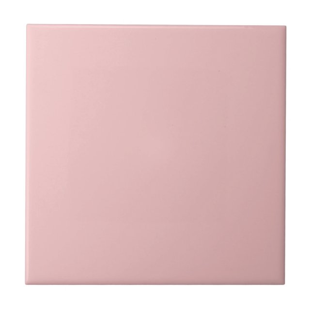 Azulejo De Cerâmica Cor Sólido Rosa Bebê (Frente)