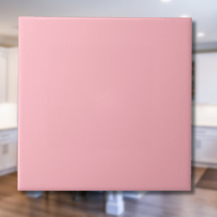 Azulejo De Cerâmica Cor Sólido Rosa Esbranquiçada Elegante Clássico