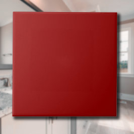 Azulejo De Cerâmica Cor Sólido Vermelho Crimson | Clássico | Elegante