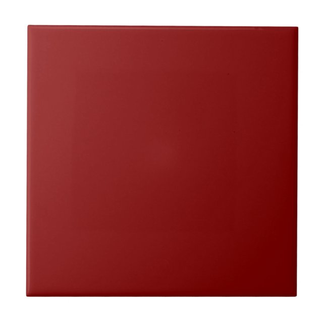 Azulejo De Cerâmica Cor Sólido Vermelho Escuro (Frente)