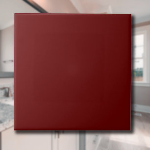 Azulejo De Cerâmica Cor Sólido Vermelho Sanguíneo   Clássico   Elegant