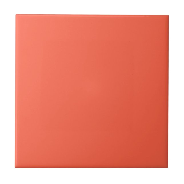 Azulejo De Cerâmica Cor Vermelho Tomate FF6347, com opção para adicion (Frente)