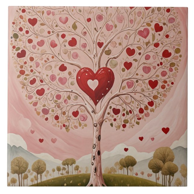 Azulejo De Cerâmica Coração (Frente)