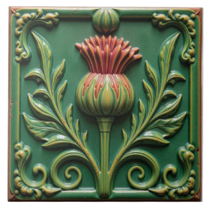 Azulejo De Cerâmica Coração da Rainha da Briar