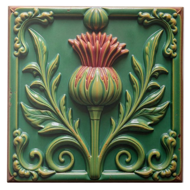 Azulejo De Cerâmica Coração da Rainha da Briar (Frente)