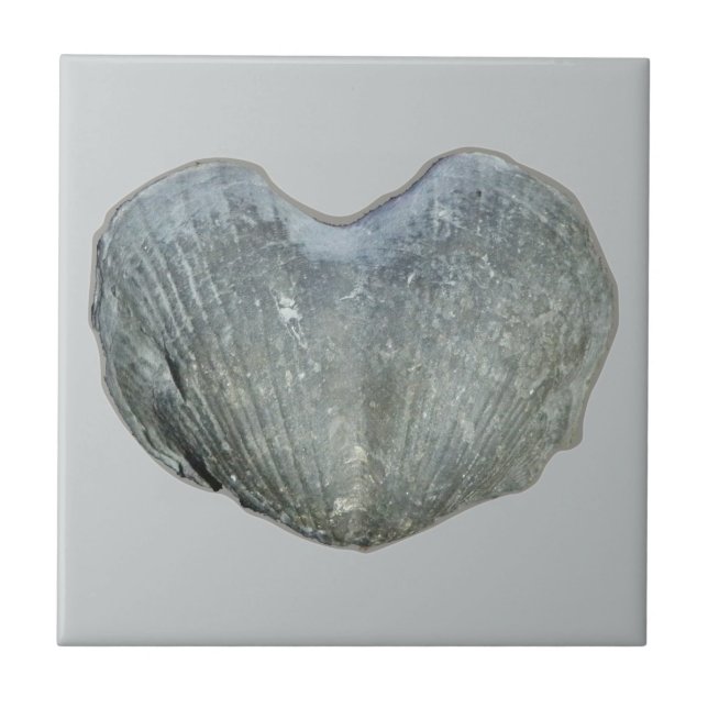 Azulejo De Cerâmica Coração de Brachiopod (Frente)