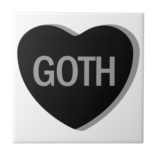 Azulejo De Cerâmica Coração Docente - Gótico (Frente)