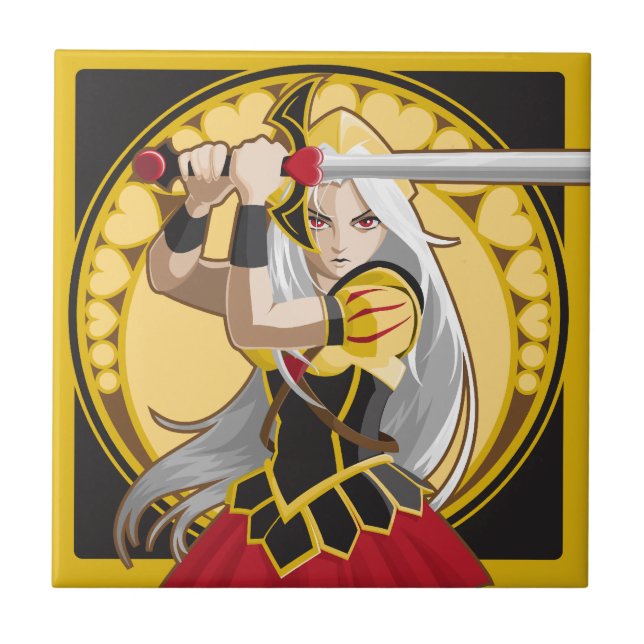 Azulejo De Cerâmica Corações das FO da rainha (Frente)