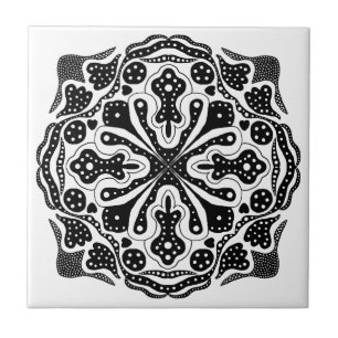 Azulejo De Cerâmica Corações e Pontos