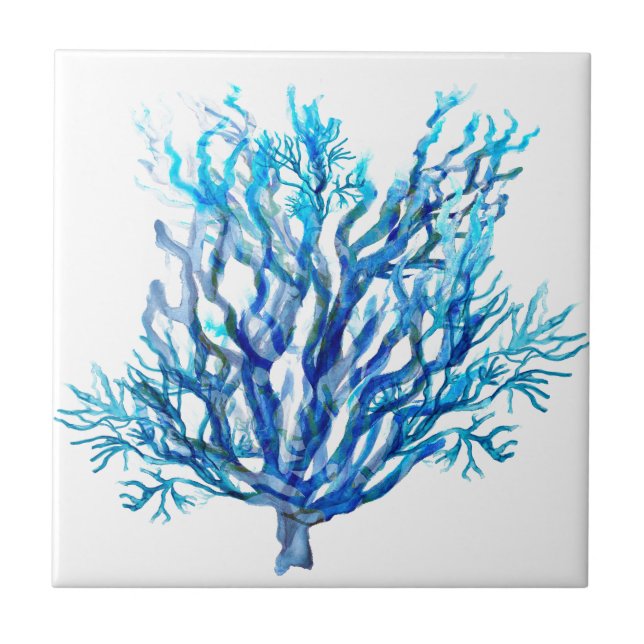 Azulejo De Cerâmica Coral de SimplyBlue (Frente)
