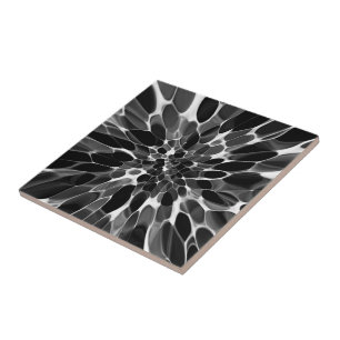 Azulejo De Cerâmica Corante branco e preto