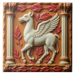 Azulejo De Cerâmica Corcel dos Reinos do Éter