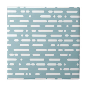 Azulejo De Cerâmica Cores brancas azul claro e branco l Abstrato moder