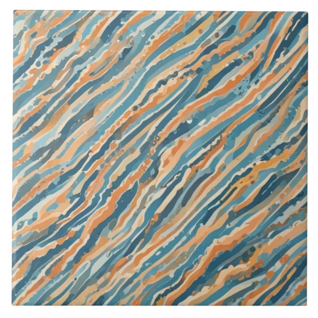 Azulejo De Cerâmica Cores d'água beijadas pelo Sol (Frente)