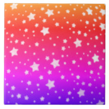 Cores de Arco-íris com Estrelas