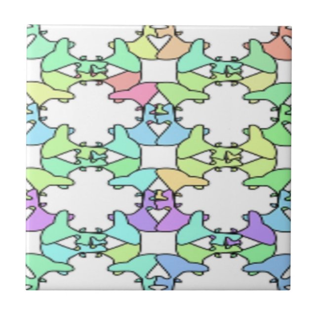 AZULEJO DE CERÂMICA  CORES DE PASTEL (Frente)
