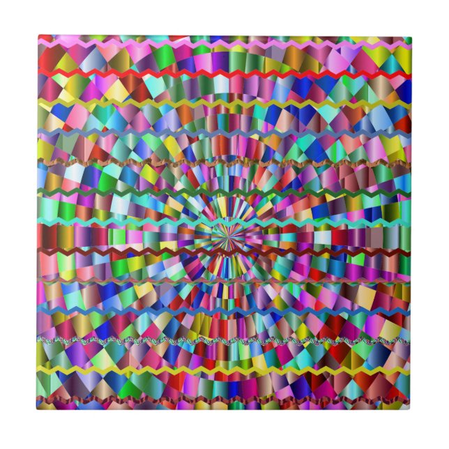 Azulejo De Cerâmica Cores Decorativas (Frente)