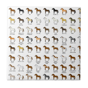 Azulejo De Cerâmica Cores do cavalo