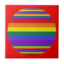 Azulejo De Cerâmica Cores do Orgulho LGBT