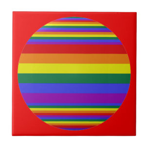 Azulejo De Cerâmica Cores do Orgulho LGBT