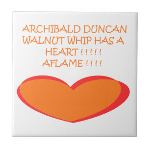 AZULEJO DE CERÂMICA CORES ROMÂNTICAS DE DESIGN ENGRAÇADO BRANCO