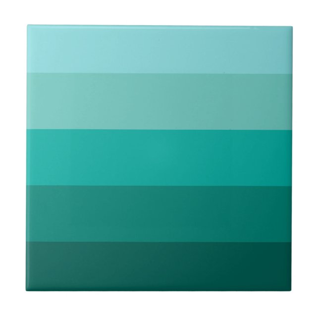 Azulejo De Cerâmica Cores Verdes Listradas  (Frente)
