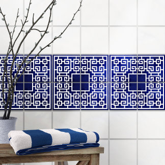 Azulejo De Cerâmica Corner Grego Meander - Ornamento Chave Grego