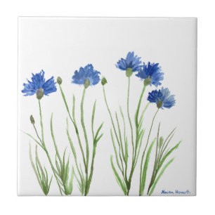 Azulejo De Cerâmica Cornflowers