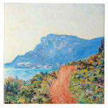 Azulejo De Cerâmica Corniche perto de Mônaco, por Claude Monet<br><div class="desc">O Corniche perto do Mônaco,  famosa pintura do impressionista francês Claude Monet</div>