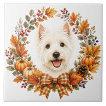 Coroa de Outono Westie
