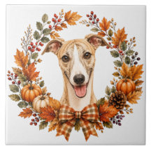 Coroa de Outono Whippet